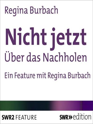 cover image of Nicht jetzt